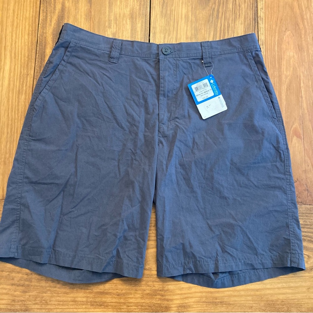 NWT Columbia Washed Out Shorts Mens 38 (10” Inseam) Navy Blue Shorts